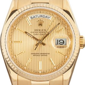 18K Gold Diamond Rolex Oyster Perpetual Day-Date Clone
