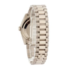 Clone Day Date Platin Arabic Dial Watch - Image 4