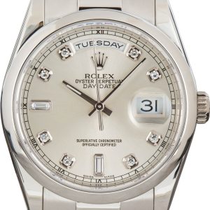 Rolex Day-Date Leather replica Watch Premium 18ct Gold and Leather