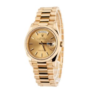 Rolex Day-Date Arabic Dial Blue Clone Watch