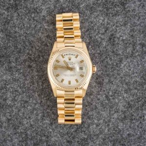 Rolex Date Date Luxury Replica Watch 41mm Silver Case - Image 6