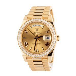 All Gold Presidential Rolex Luxe Gold Watch with Presidential Dial - Image 3