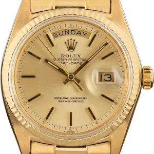 Luxury Rolex Mens 18K Yellow Gold Presidential Watch replica